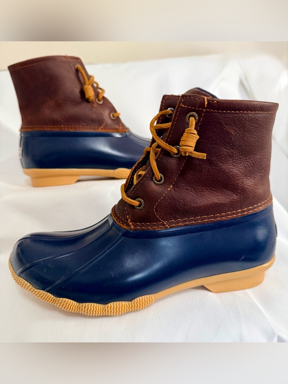 Women’s Sperry Waterproof Duck Boots - Navy & Brown